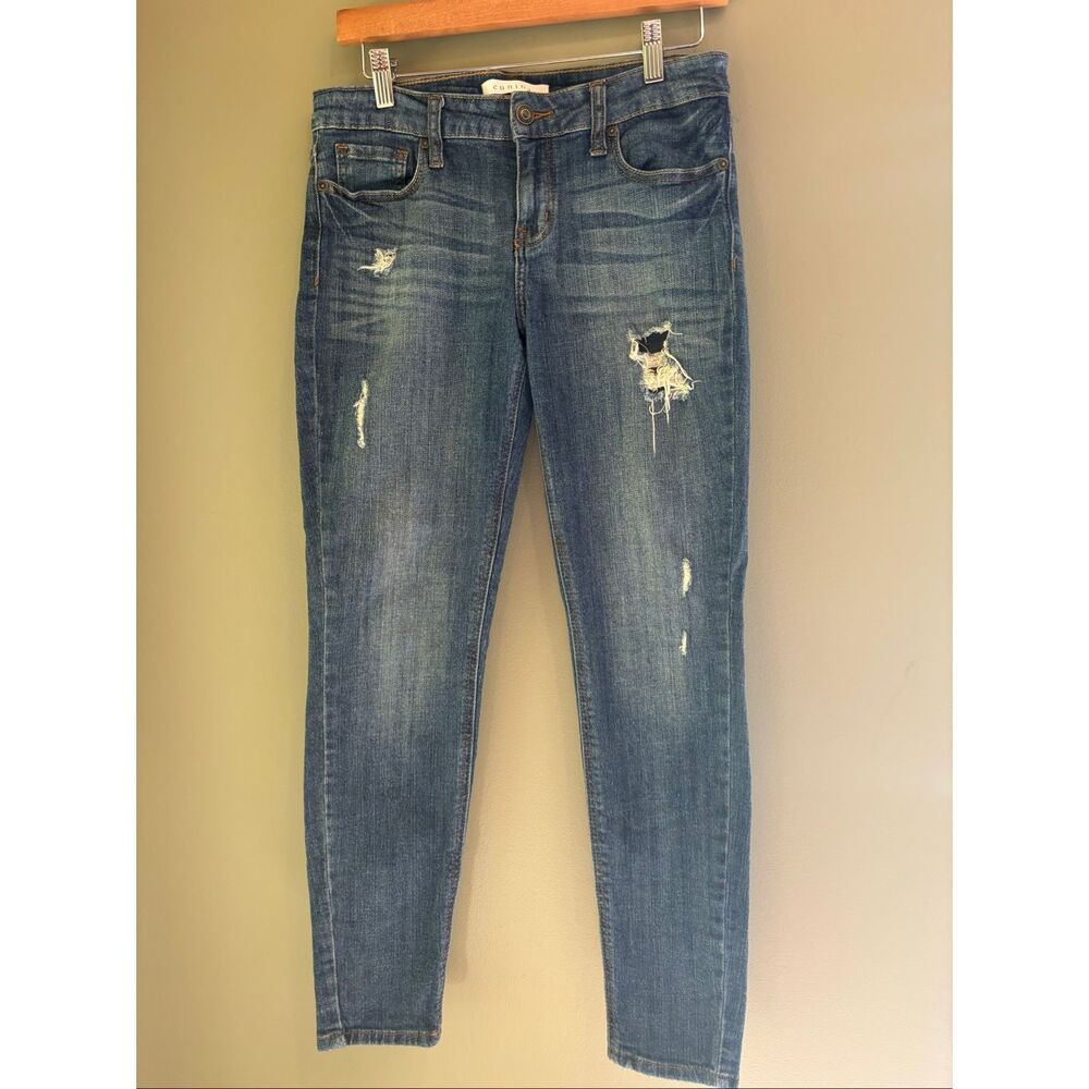 Eunina 28 Ava low rise super skinny distressed jeans
